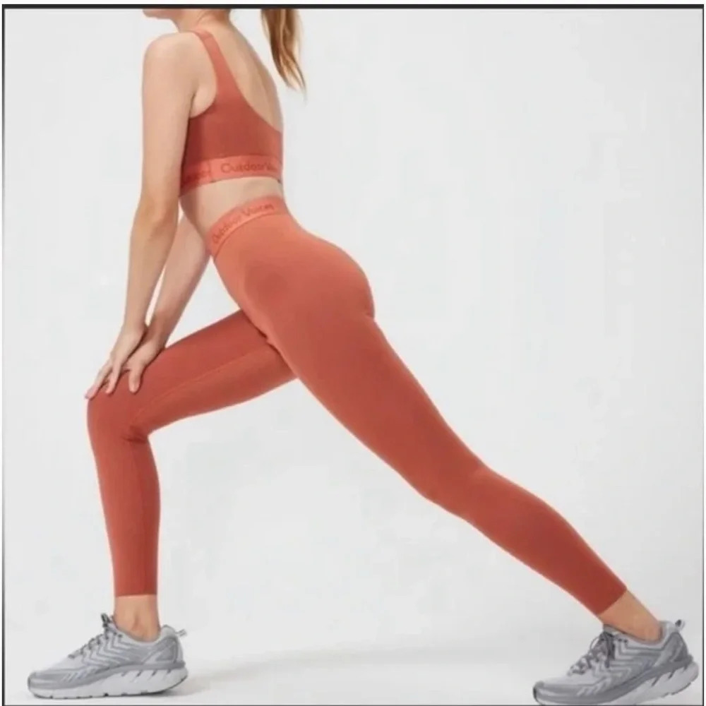 Outdoor Voices Burnt Orange Smooth Leggings small - Picture 2 of 7